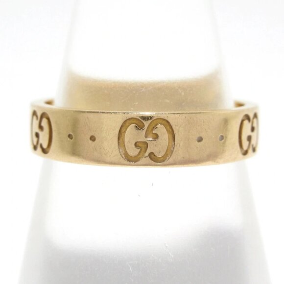 Auth GUCCI Icon - 18K Rose Gold Ring - Picture 4 of 6